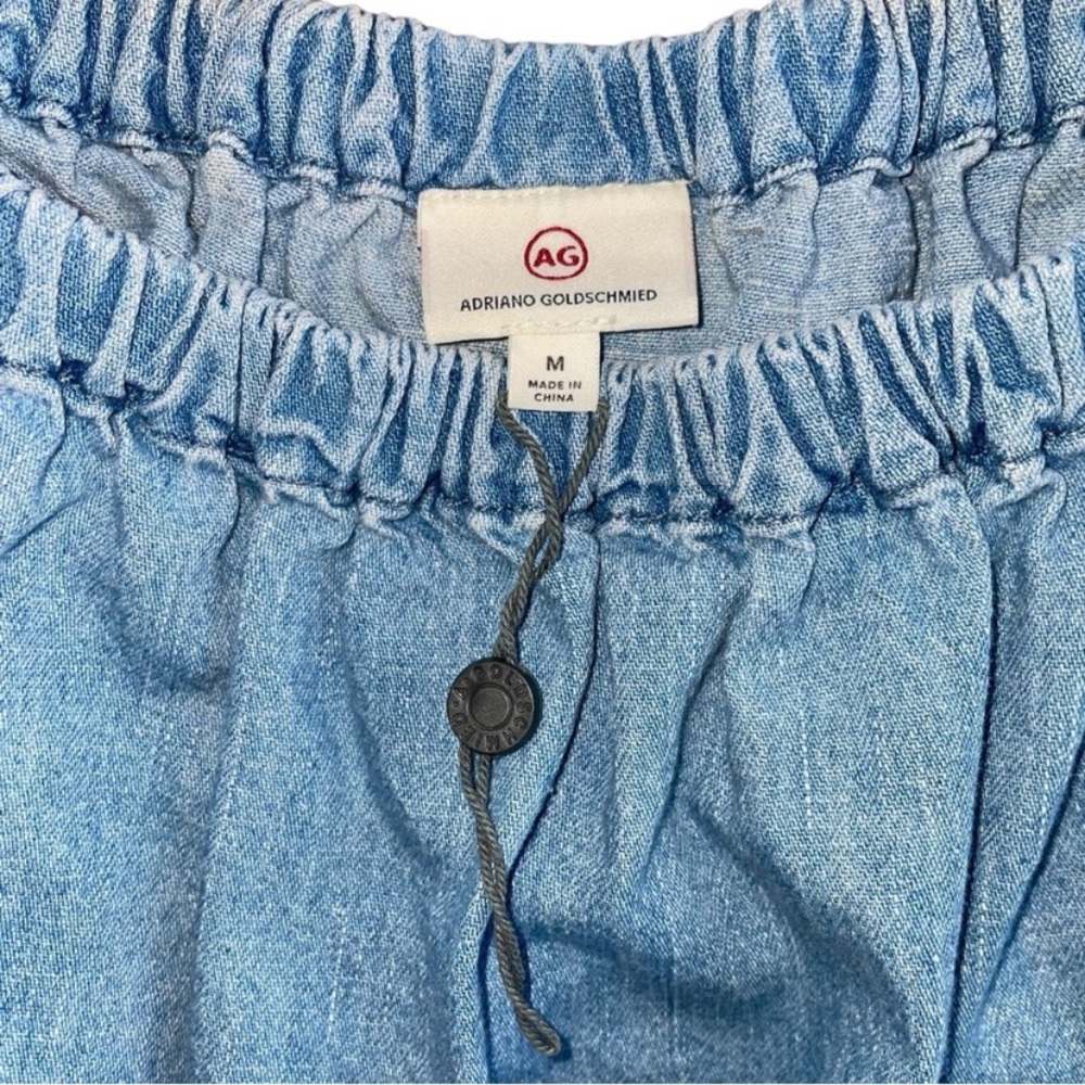 $158 NWOT Adriano Goldschmied AG Medium Sylvia Off the Shoulder Chambray Top - Picture 8 of 8